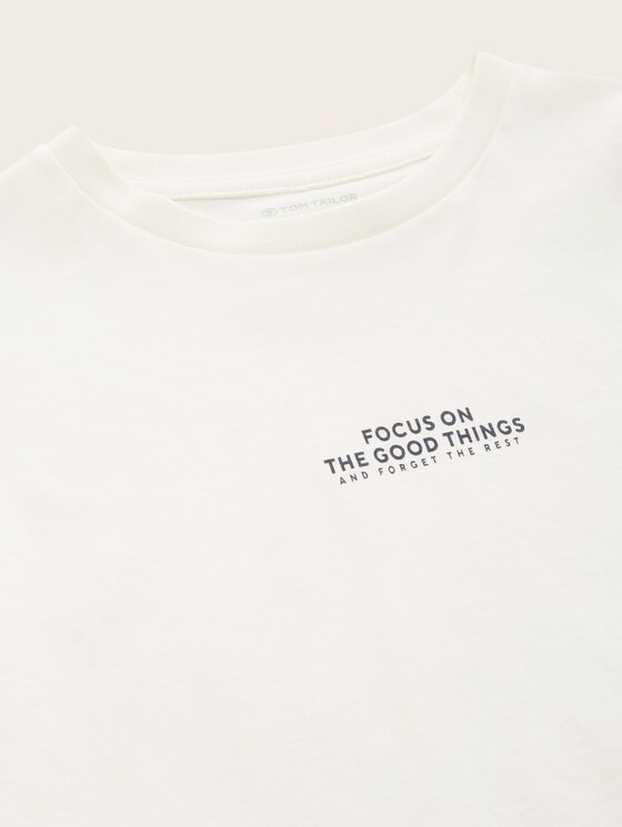 T-shirt met tekstopdruk