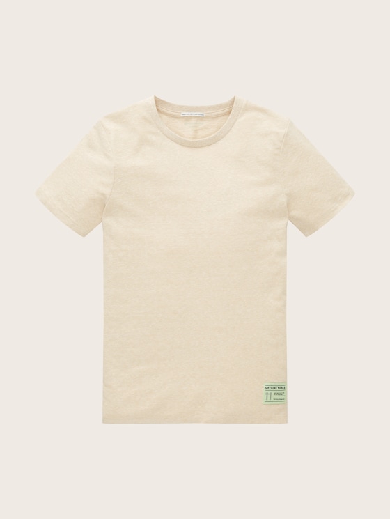 T-Shirt in Melange Optik