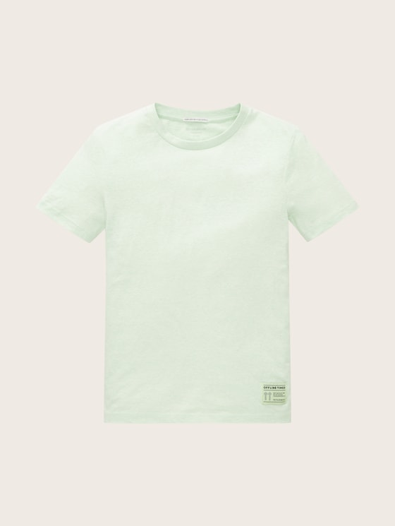 T-shirt in a melange look