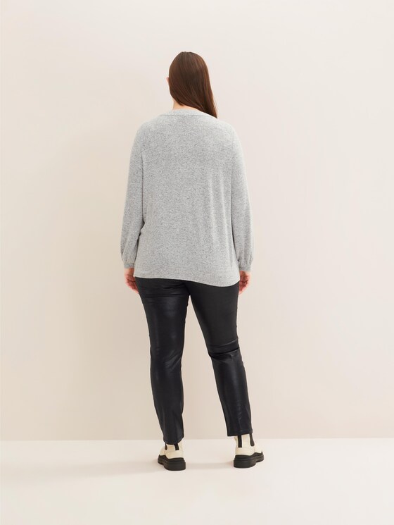 Plus - Patterned long-sleeved shirt