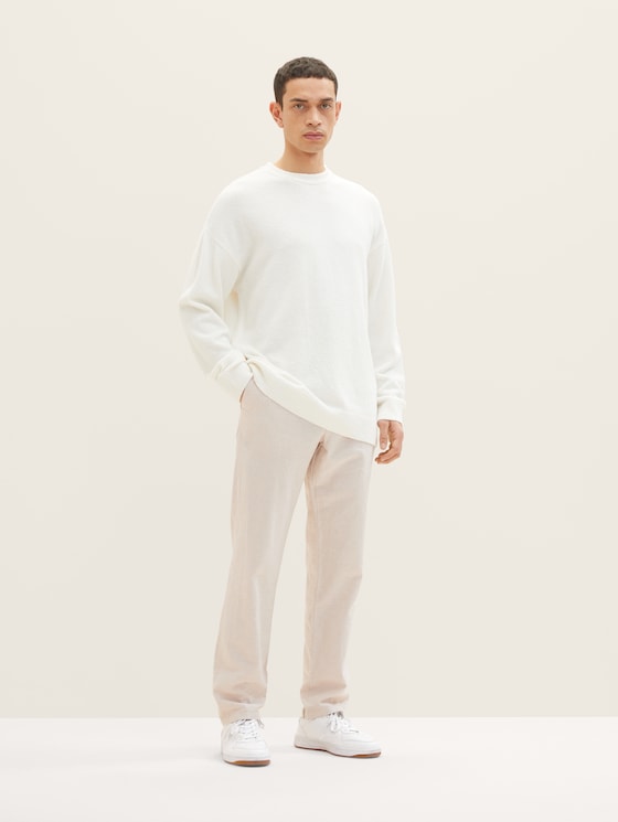 Chino trousers with linen