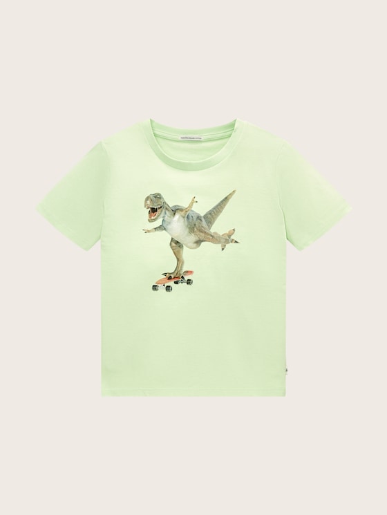 T-shirt met fotoprint door Mini Boys, fresh apple lime green