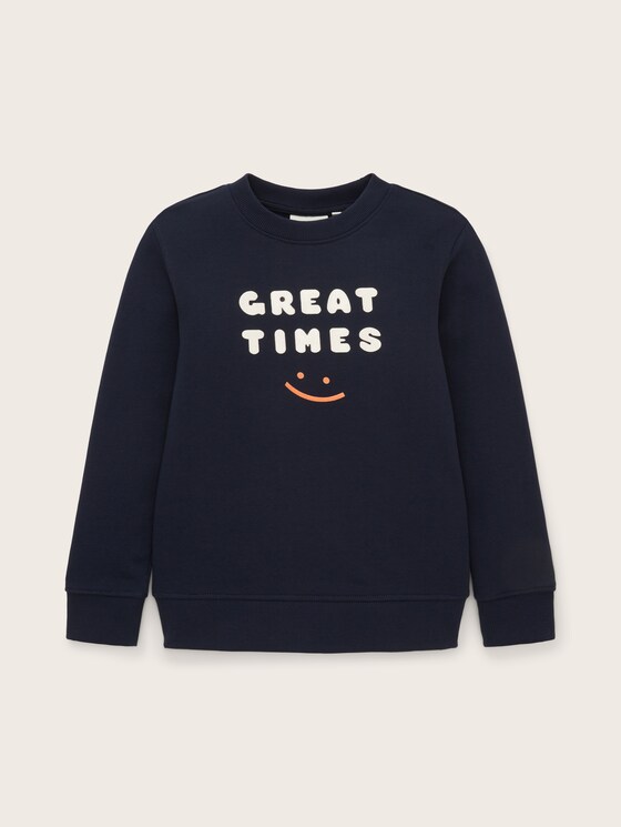 Sweatshirt mit Motiv-Print