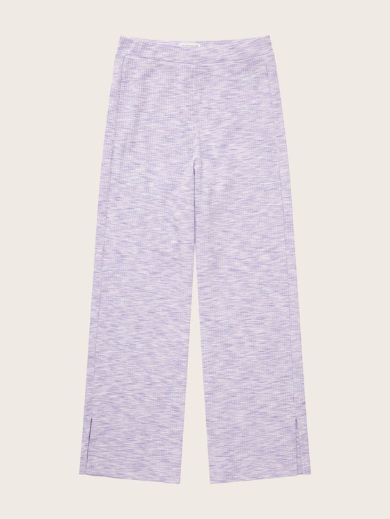 Uitlopende legging met geribde structuur door Teen Girls, lilac space dye