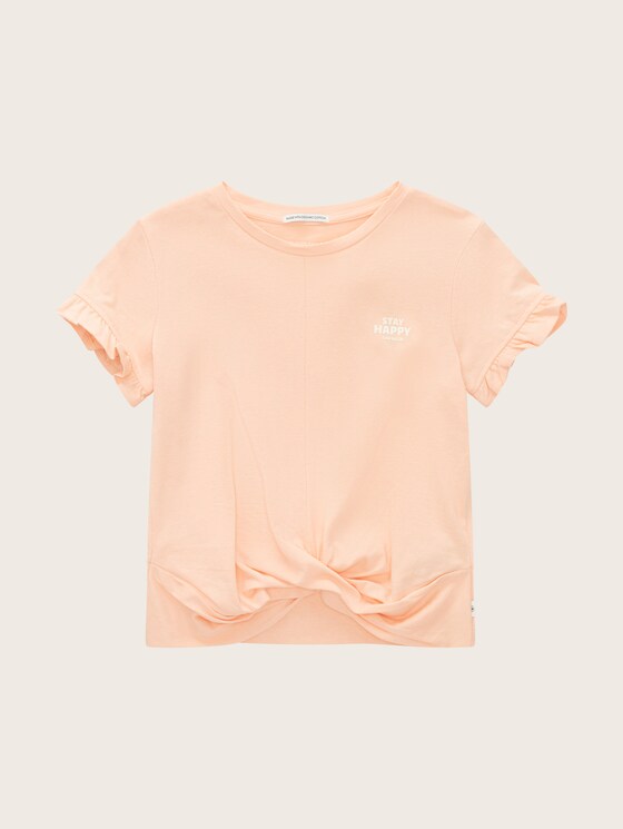 T-shirt with knotted details