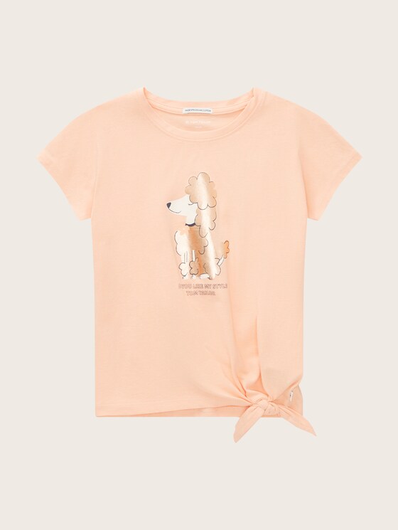 T-shirt with knotted details
