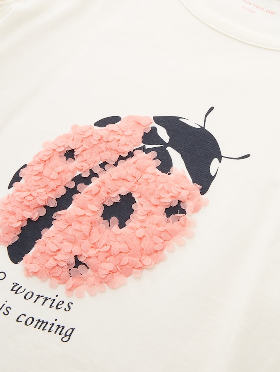 T-shirt with frills
