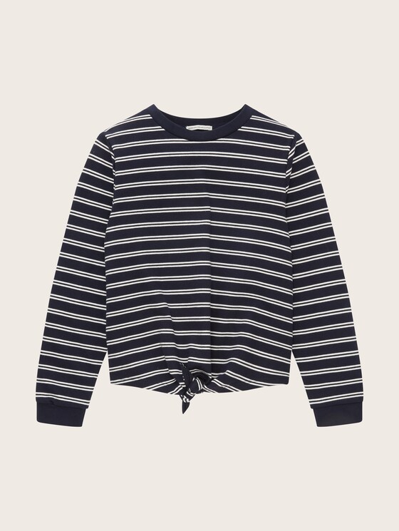 Sweatshirt with knot details