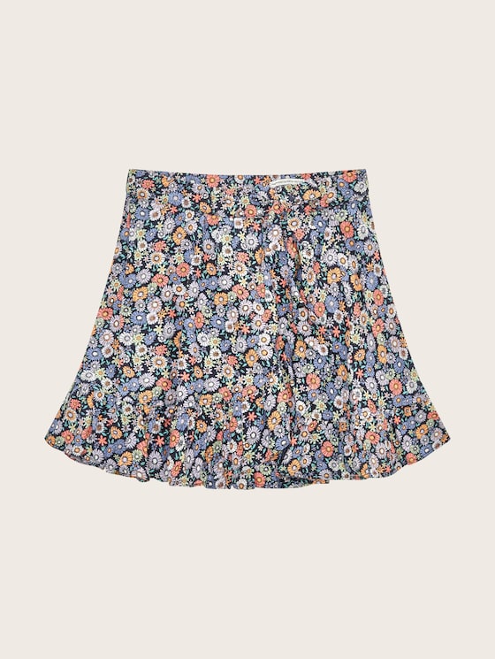 Mini skirt in a floral pattern