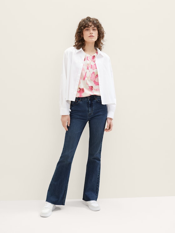 Patterned blouse with LENZING (TM) ECOVERO (TM)