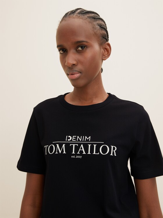 T-shirt met logoprint