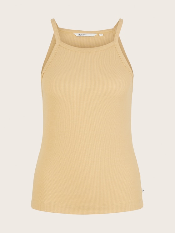 Ribbed tank top by Tom Tailor