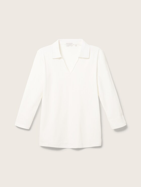 3/4 Arm Shirt mit Kragen