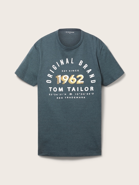 t-shirt with by print Tom a Tailor