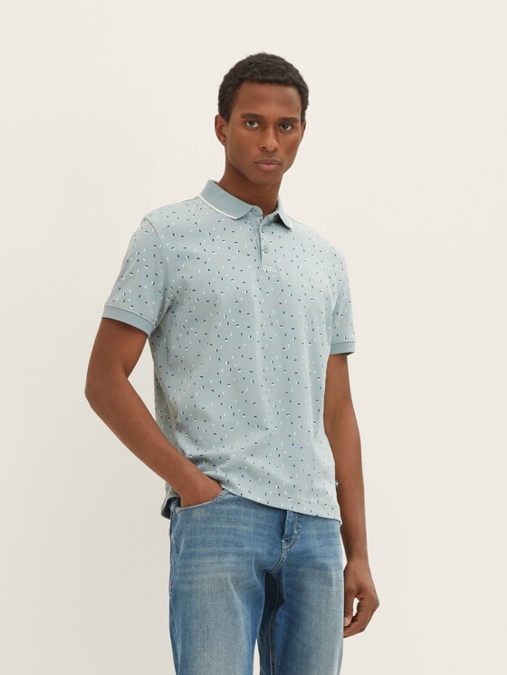 Poloshirt met allover-print