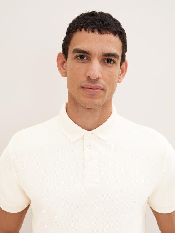 Poloshirt met structuur
