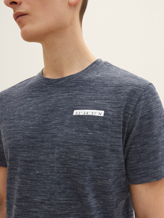 T-shirt in melange-look