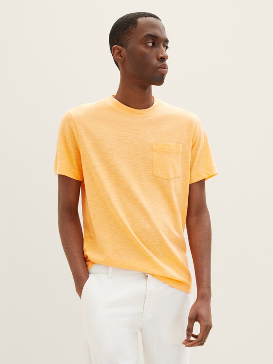 T-Shirt in Melange Optik
