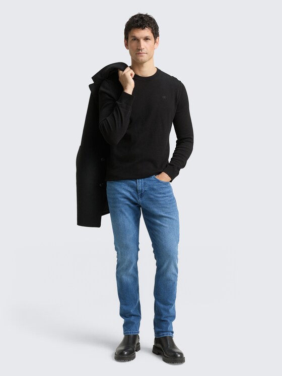 Jeans Josh Regular Slim Coolmax par Men, Used Mid Stone Blue Denim