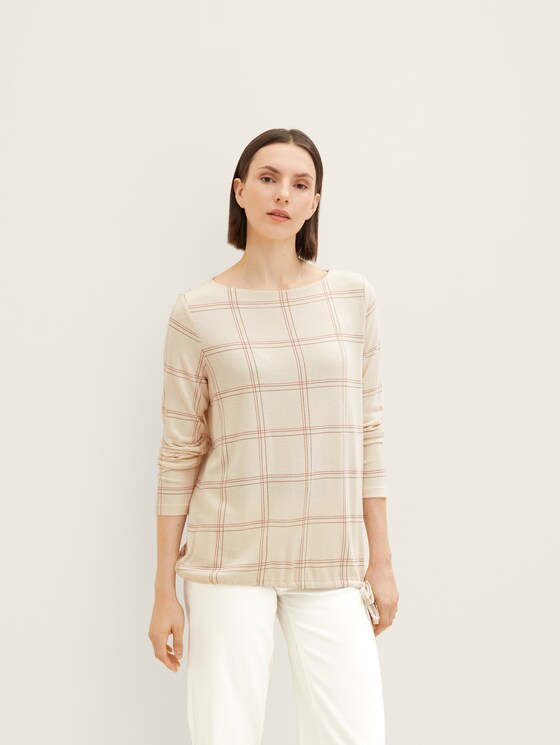 Langarmshirt mit Schleife