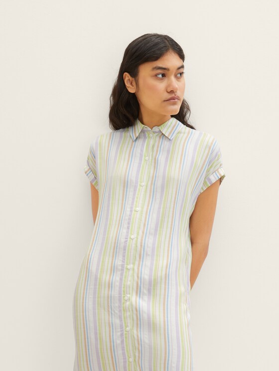 Striped shirt dress