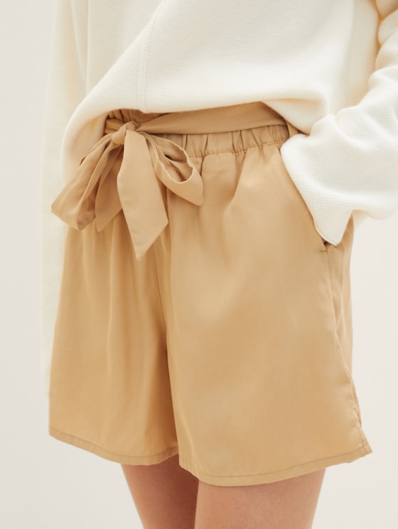 Shorts met elastische tailleband