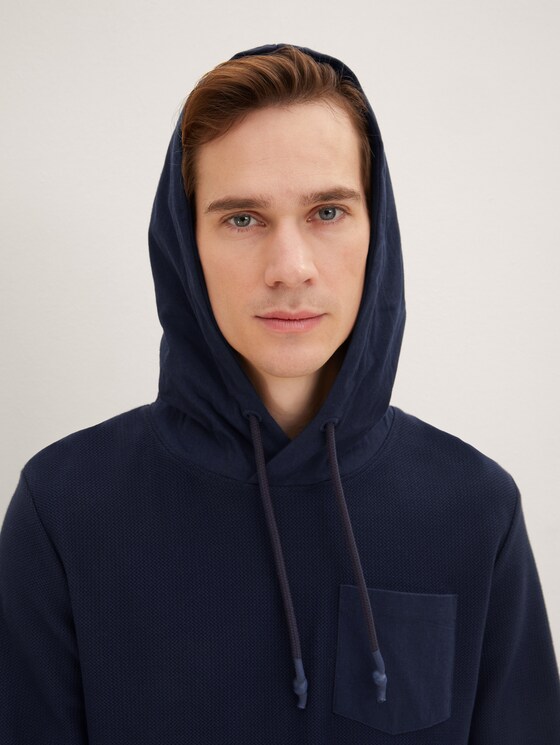 Textured hoodie