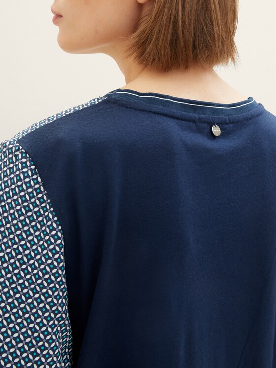Langarmshirt mit Allover-Print