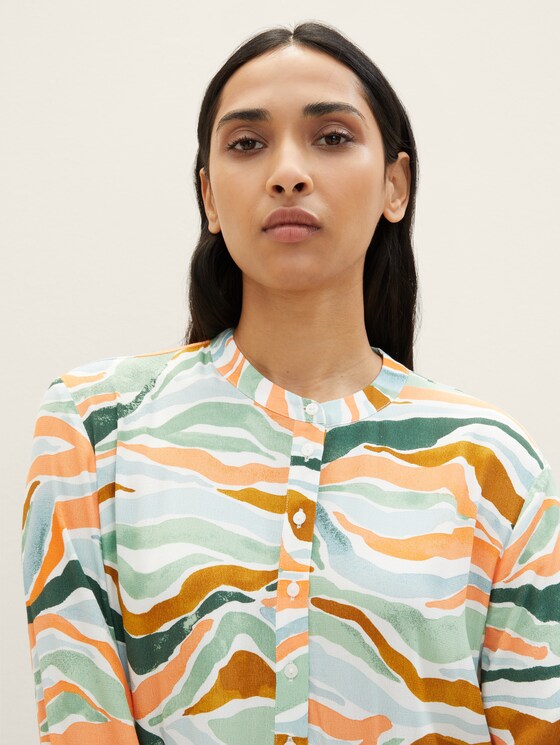 Dress with an all-over print by Tom Tailor