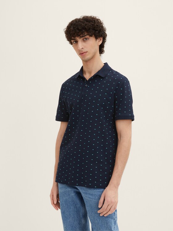 Polo shirt with an all-over print 