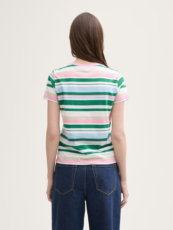 Striped T-shirt by Denim Female, multicolor stripe