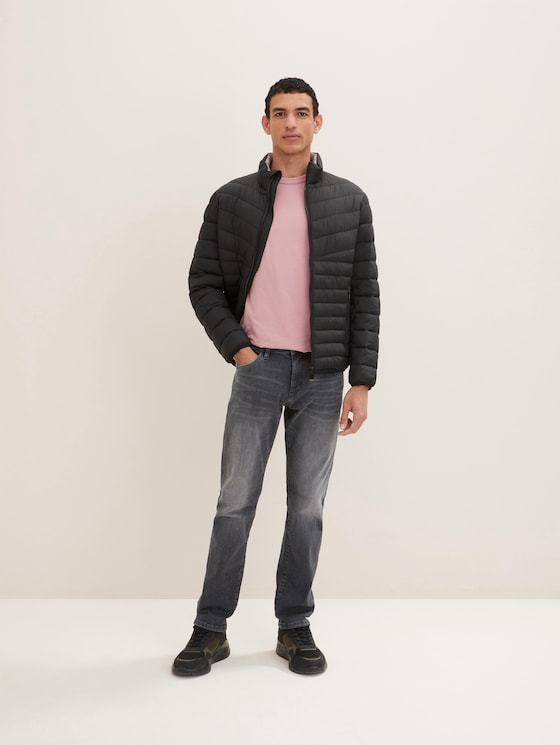 Jean Marvin Straight par Men, used mid stone grey denim