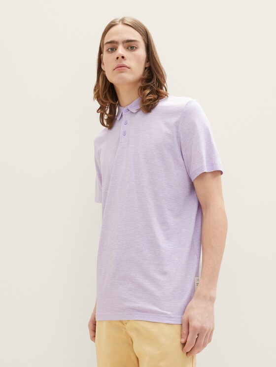 Striped polo shirt
