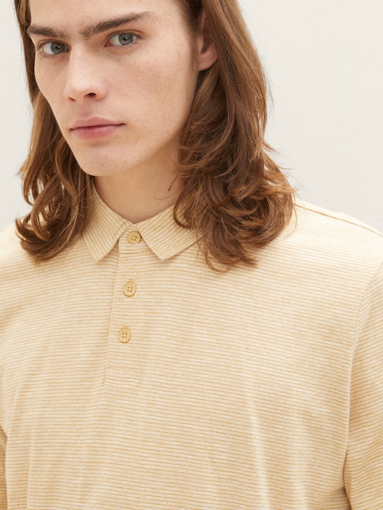 Striped polo shirt