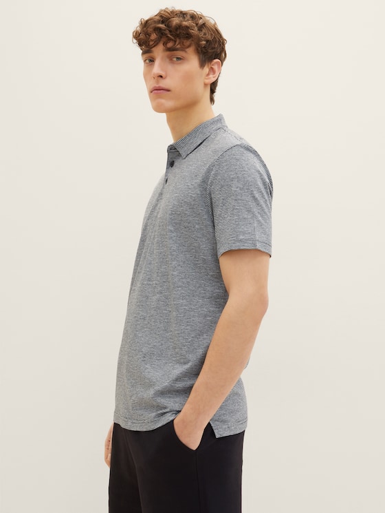 Striped polo shirt
