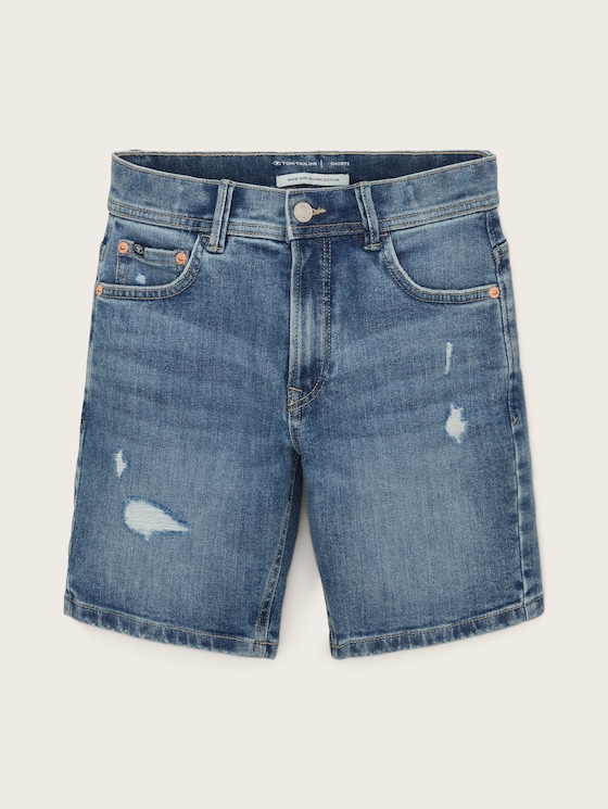Denim shorts in a used look
