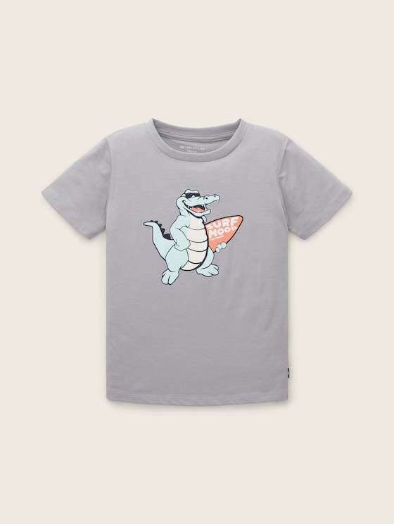 T-shirt met print door Mini Boys, smoky grey