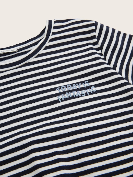 Striped T-shirt with knot details