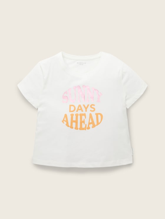 T-Shirt mit Textprint