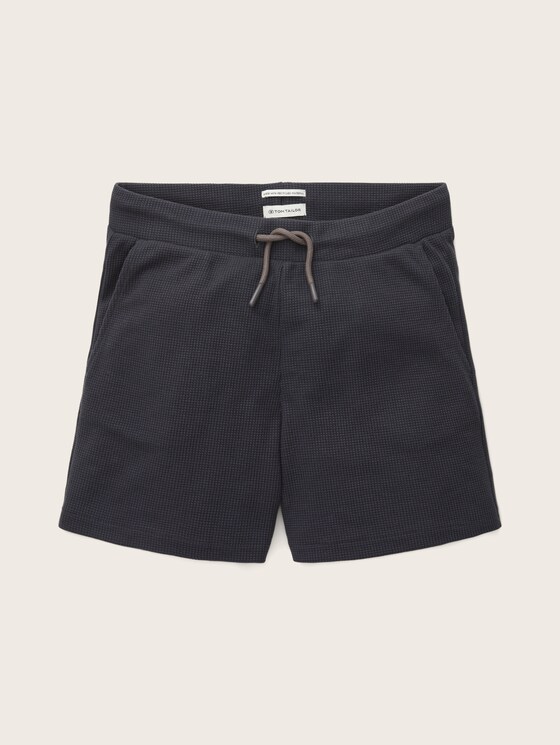 Shorts with a waffle texture