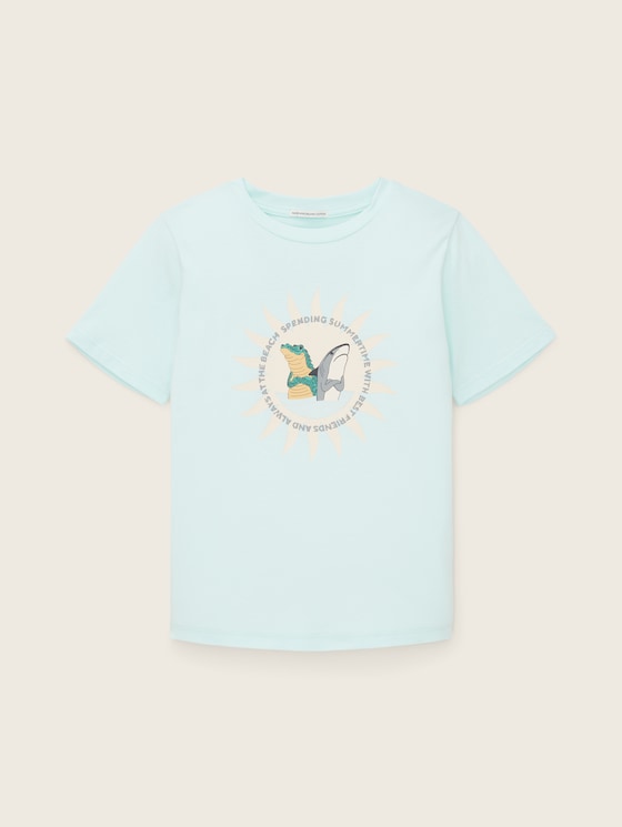T-shirt met geprint motief