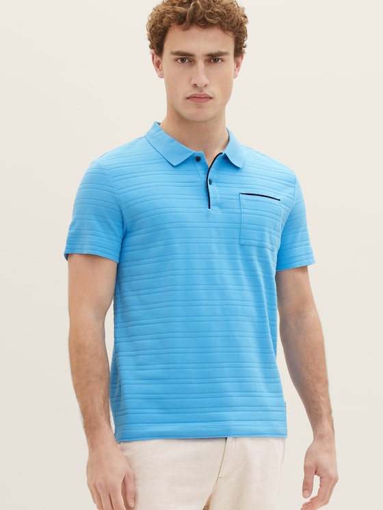 Polo shirt with texture