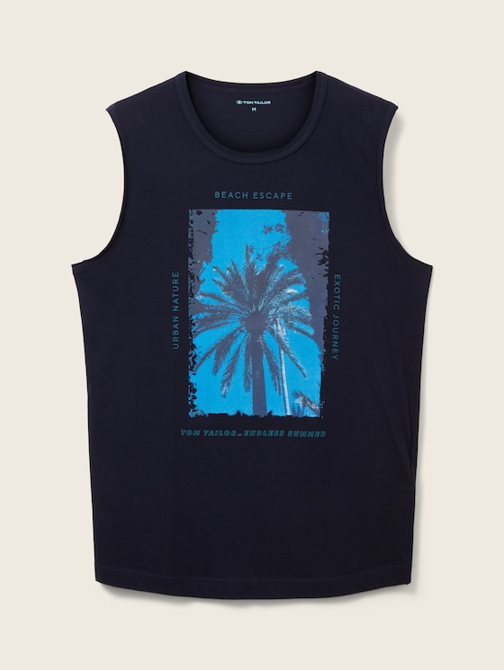 Tank top with a print