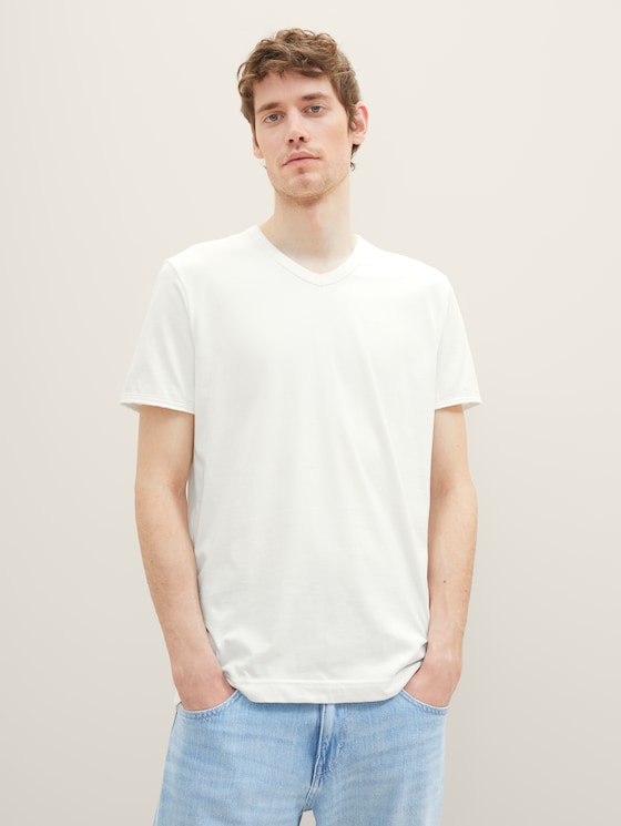 Basic T-Shirt von Men, off white