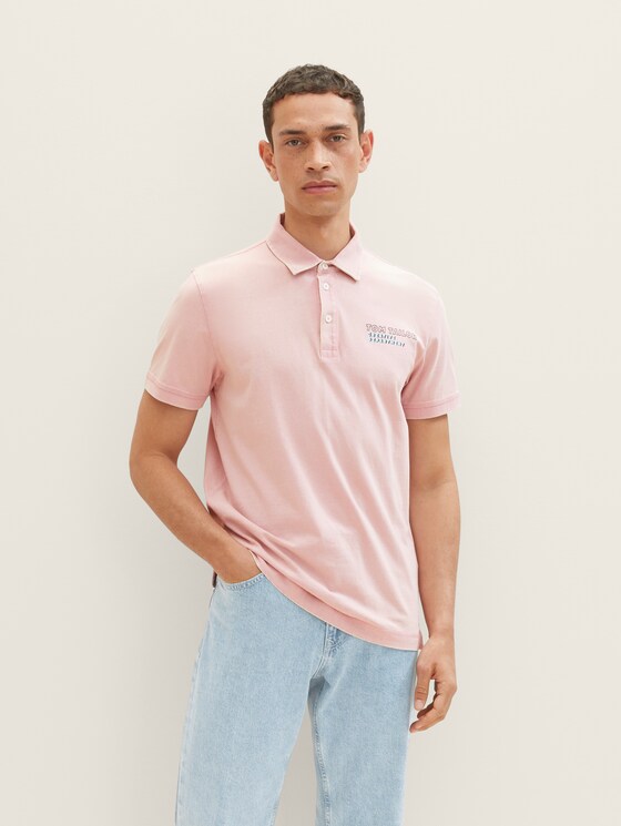 Poloshirt mit Logo Print