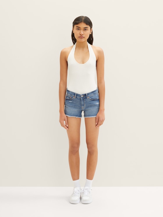 Jeansshorts in Used-look