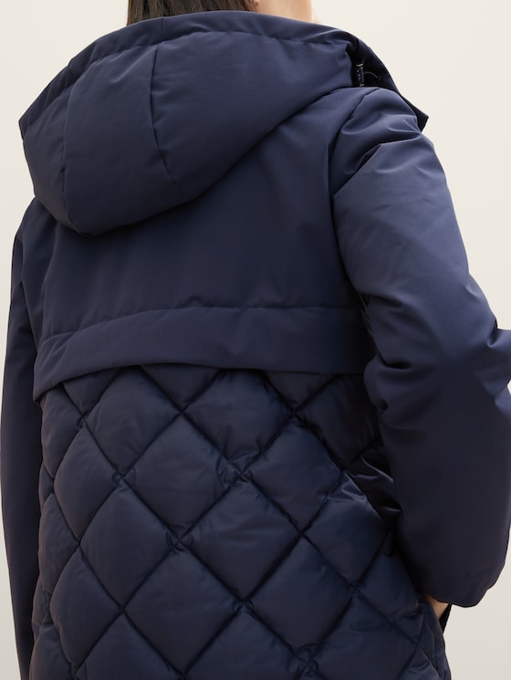 Manteau hybride à capuche amovible