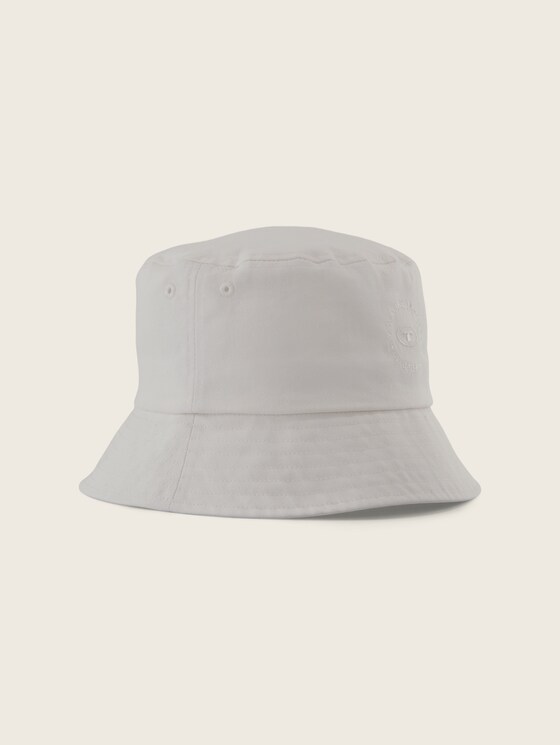 Bucket hat with a logo print