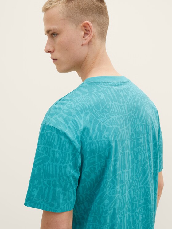 T-shirt met alloverprint