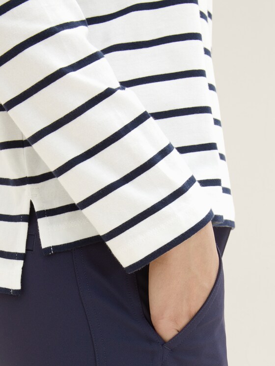 Gestreiftes Langarmshirt